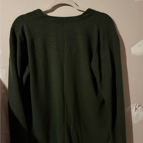 Koret Women's Deep Green Ribbed Cardigan - Picture 4 of 7